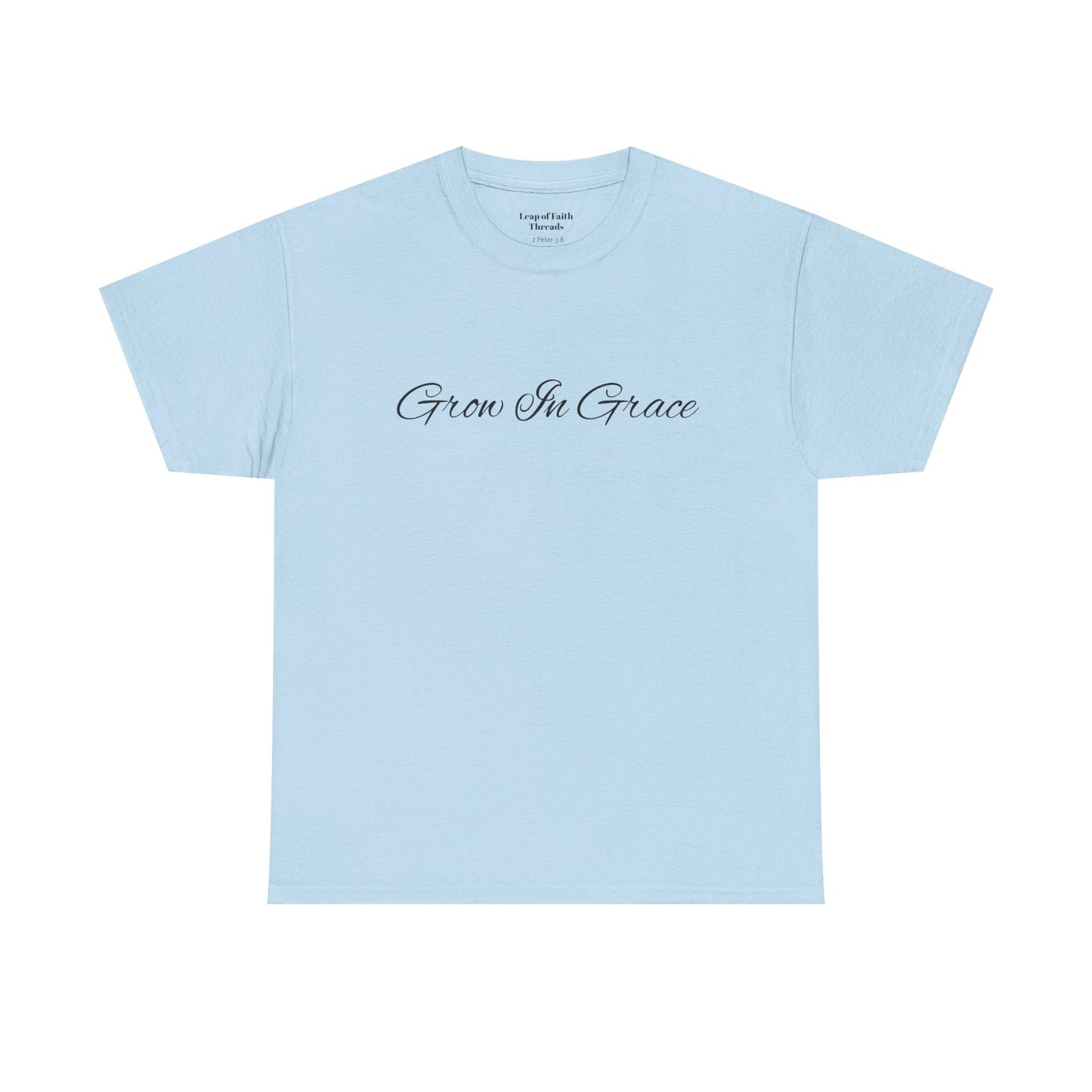 Grow in Grace Floral Scripture Tee – 2 Peter 3:18