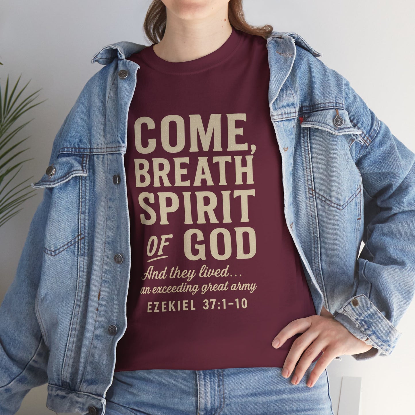 Ezekiel 37:1–10 “Come, Breath, Spirit of God” Unisex Tee