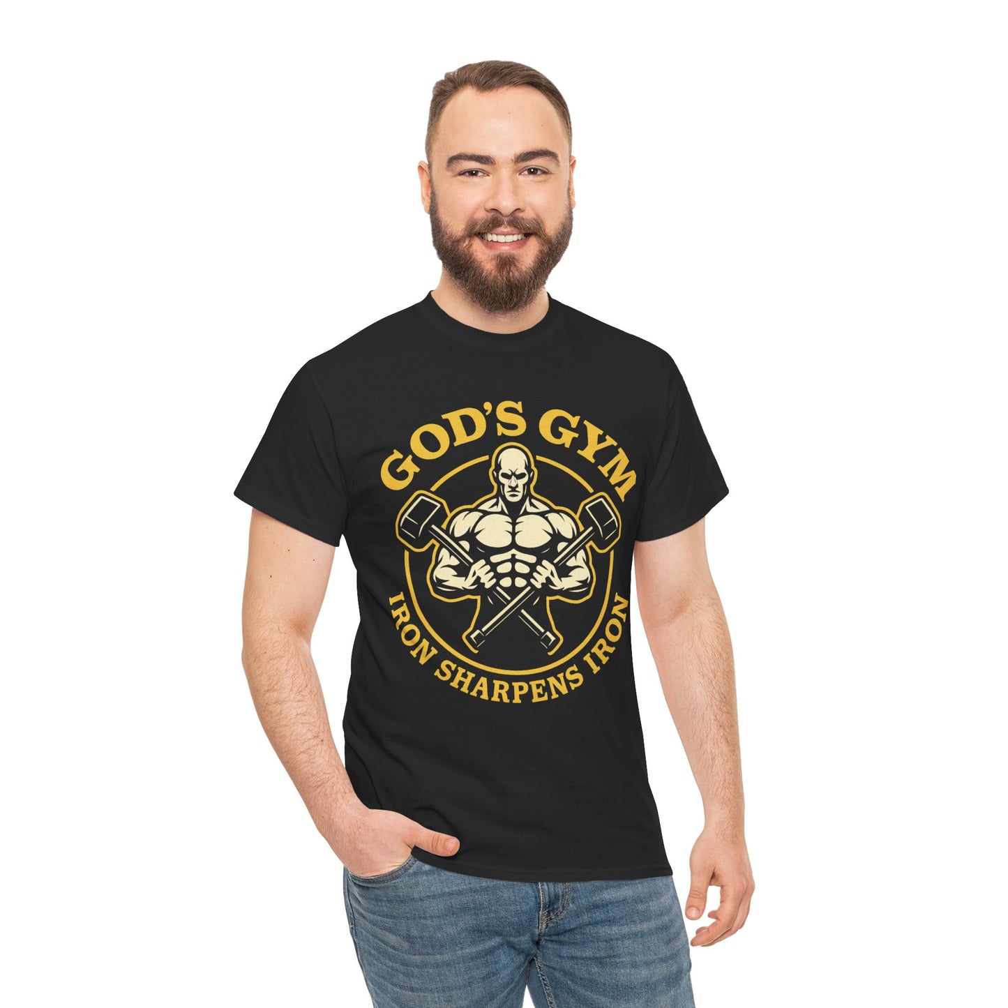 God's Gym - Iron Sharpens Iron Unisex Tee