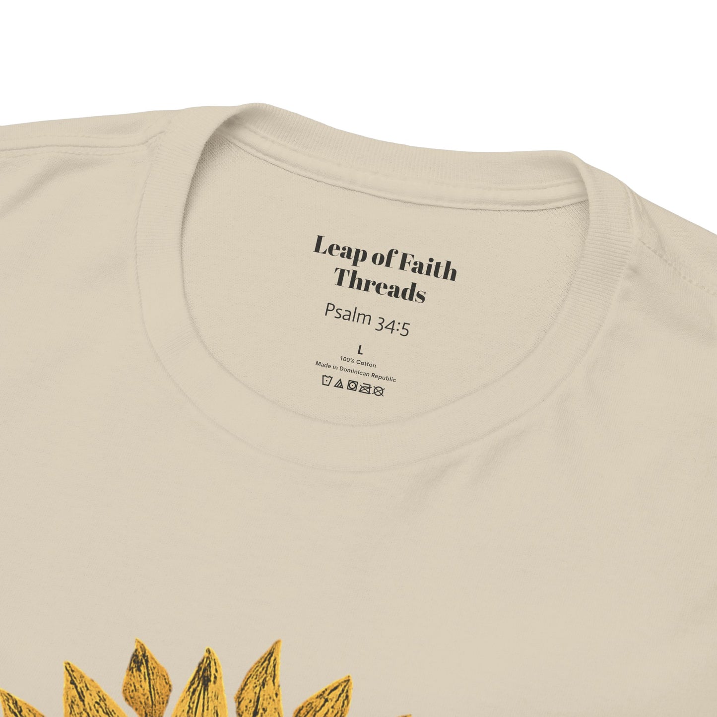 Sunflower Psalm 34:5 Unisex Tee