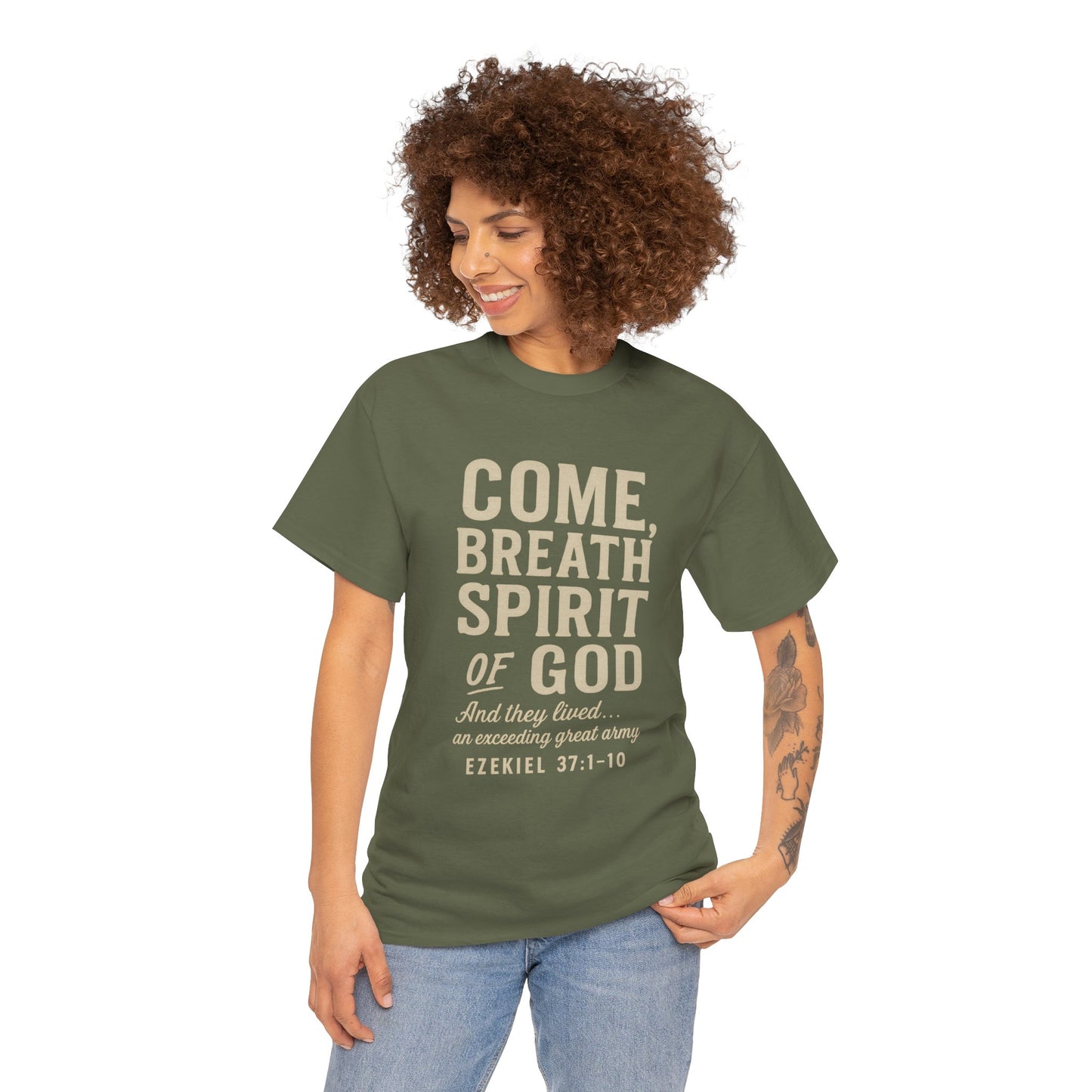 Ezekiel 37:1–10 “Come, Breath, Spirit of God” Unisex Tee
