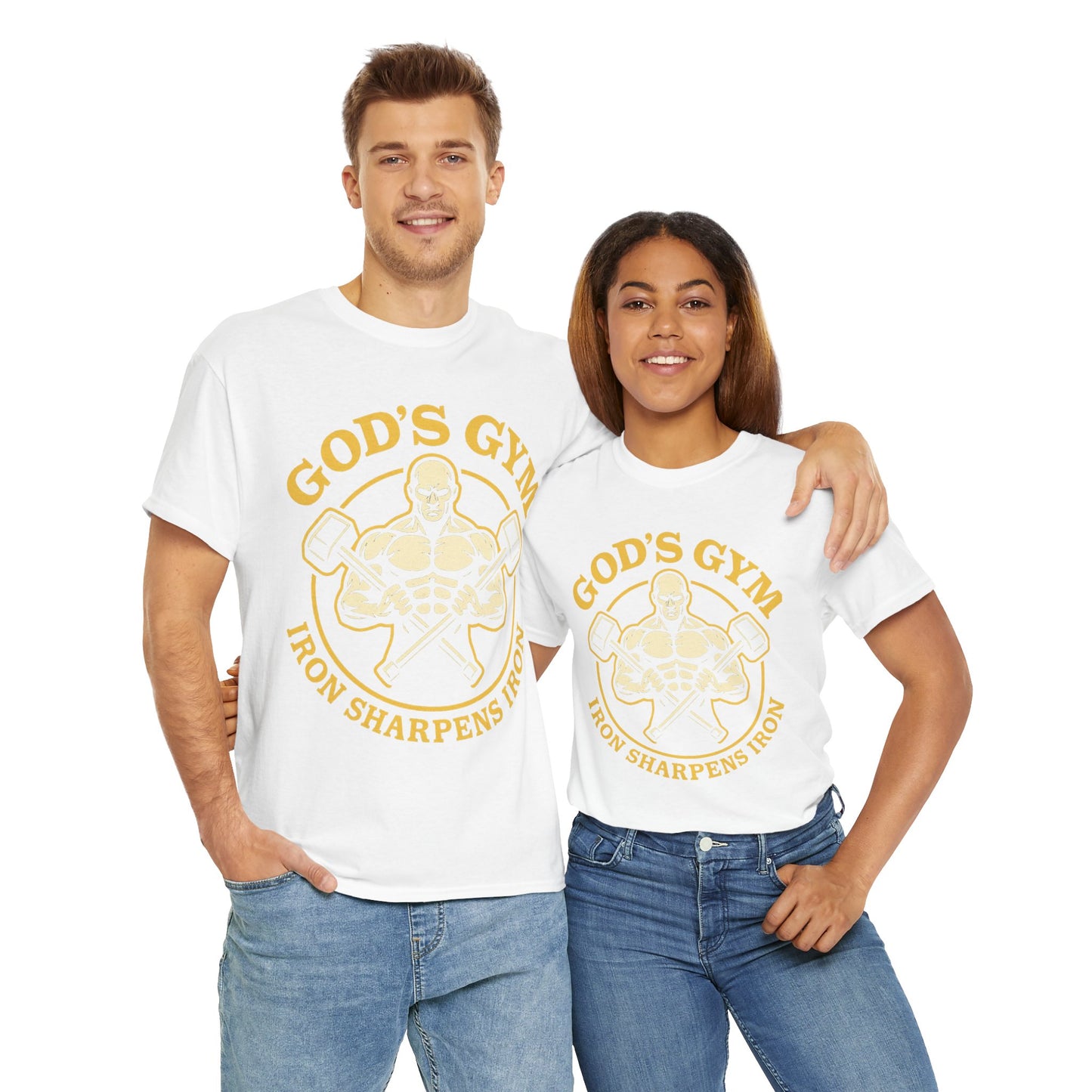 God's Gym - Iron Sharpens Iron Unisex Tee
