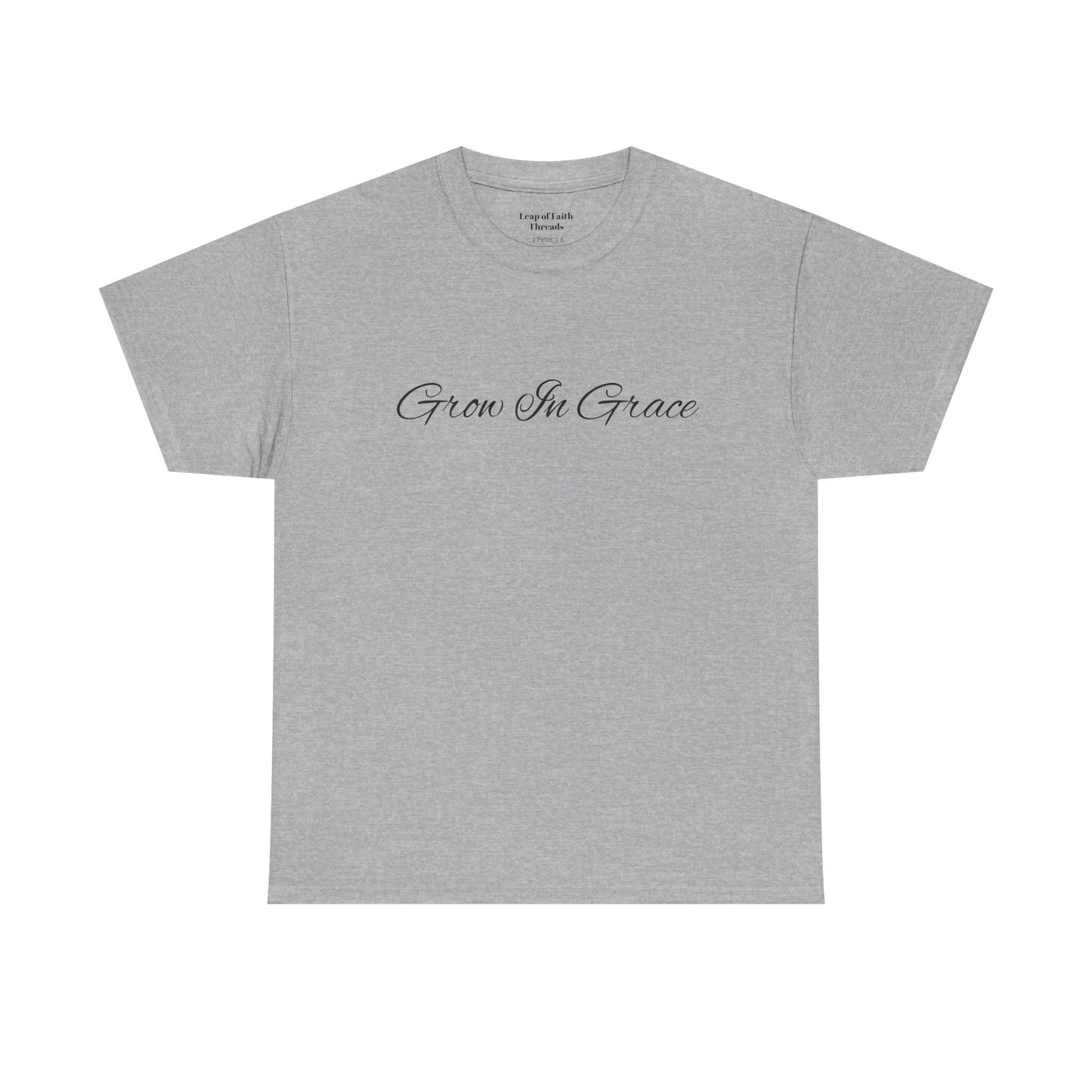 Grow in Grace Floral Scripture Tee – 2 Peter 3:18