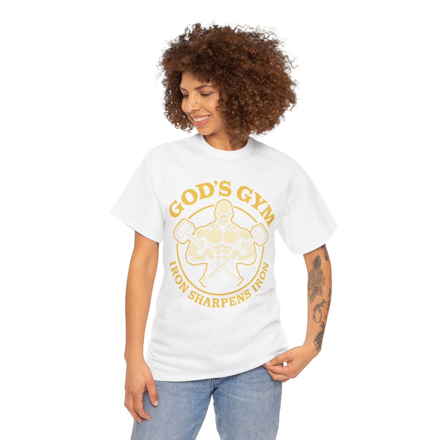 God's Gym - Iron Sharpens Iron Unisex Tee