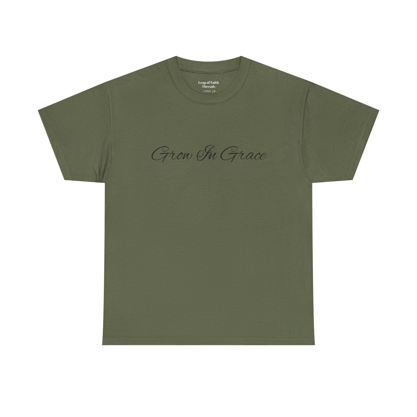 Grow in Grace Floral Scripture Tee – 2 Peter 3:18