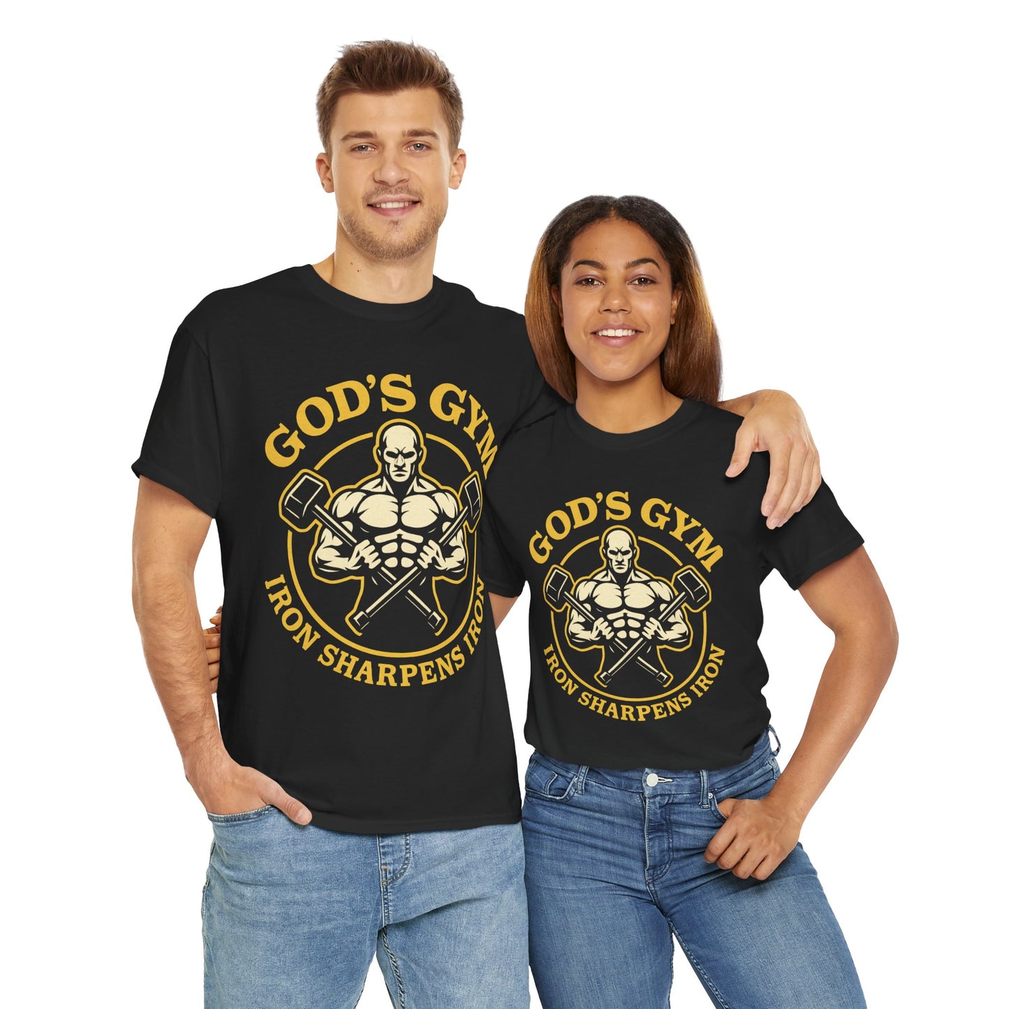 God's Gym - Iron Sharpens Iron Unisex Tee