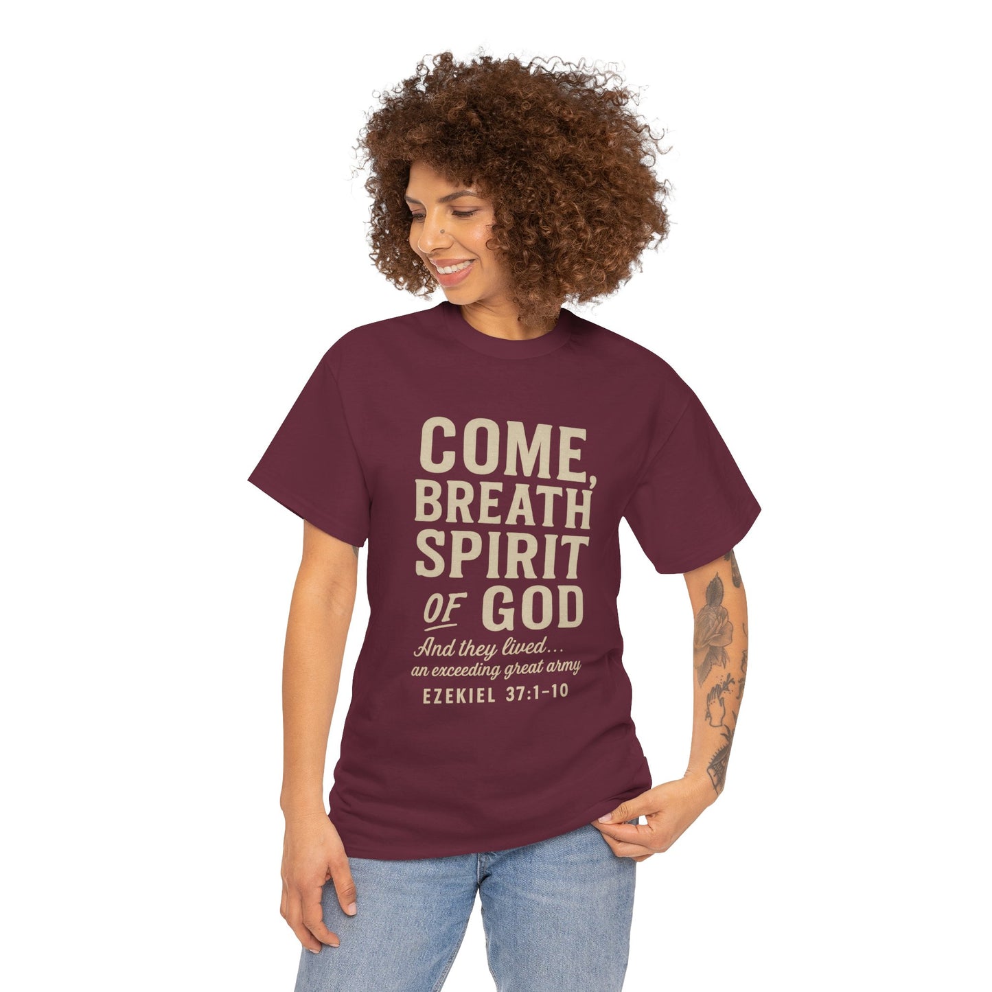 Ezekiel 37:1–10 “Come, Breath, Spirit of God” Unisex Tee