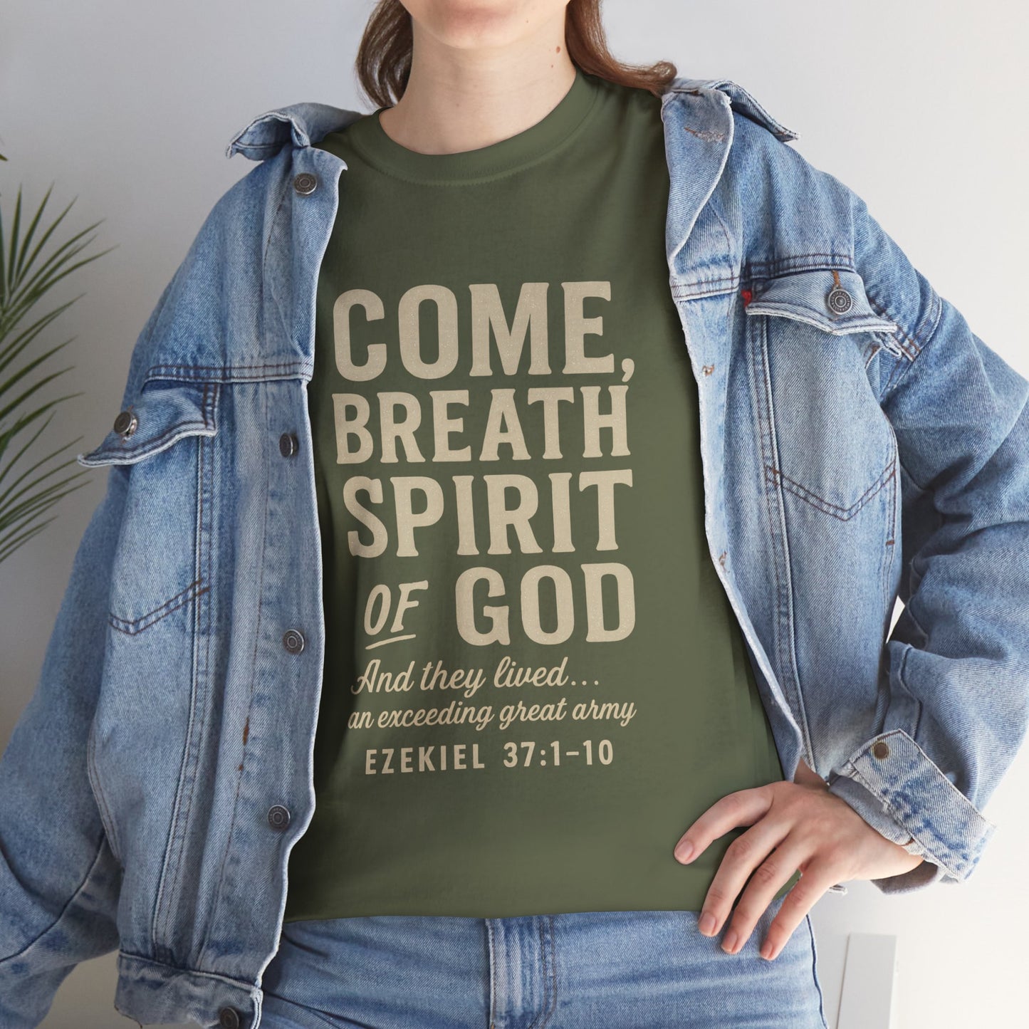 Ezekiel 37:1–10 “Come, Breath, Spirit of God” Unisex Tee