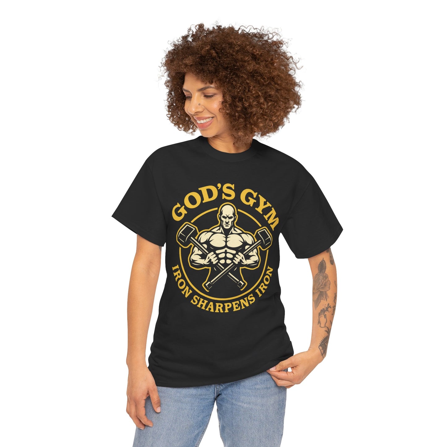 God's Gym - Iron Sharpens Iron Unisex Tee