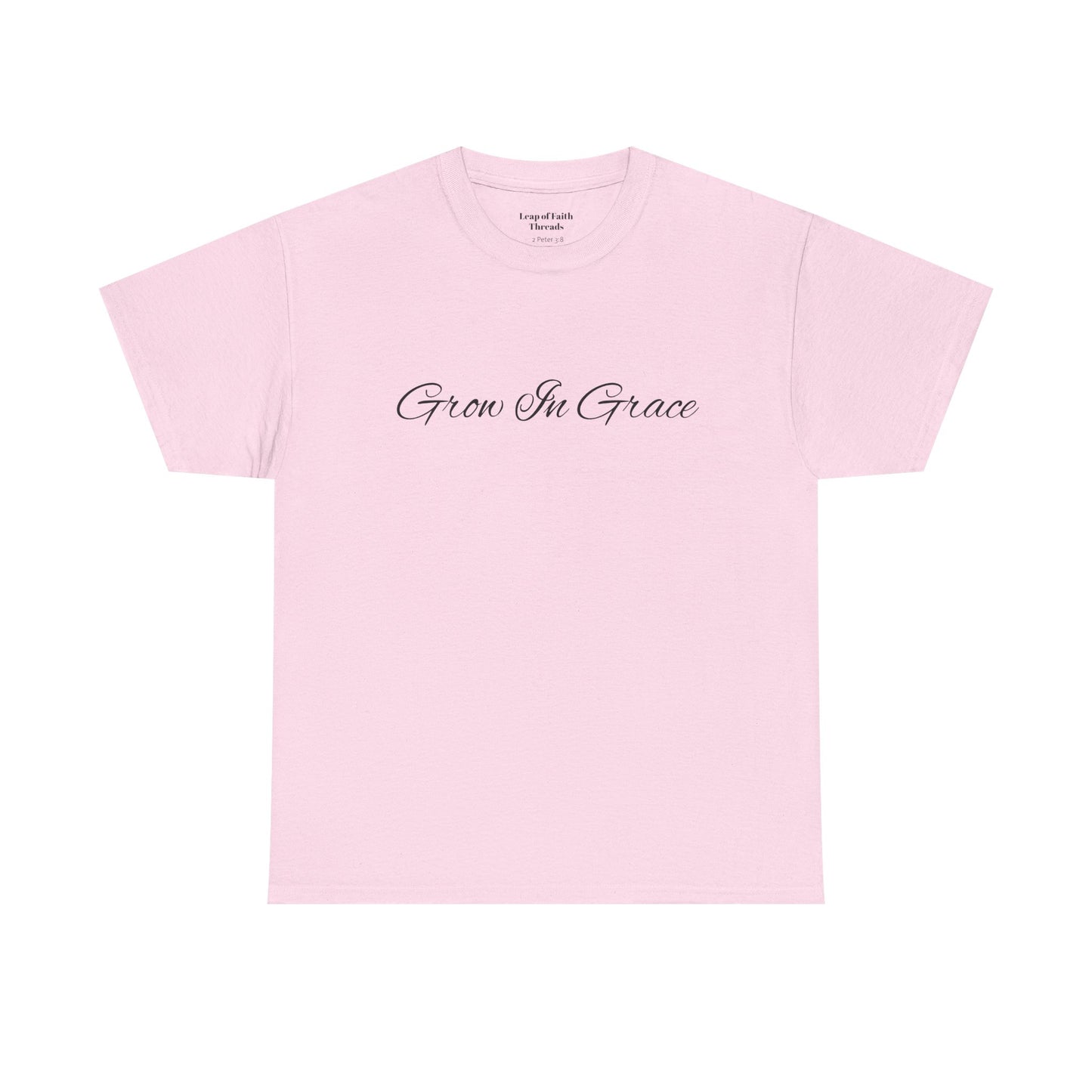 Grow in Grace Floral Scripture Tee – 2 Peter 3:18