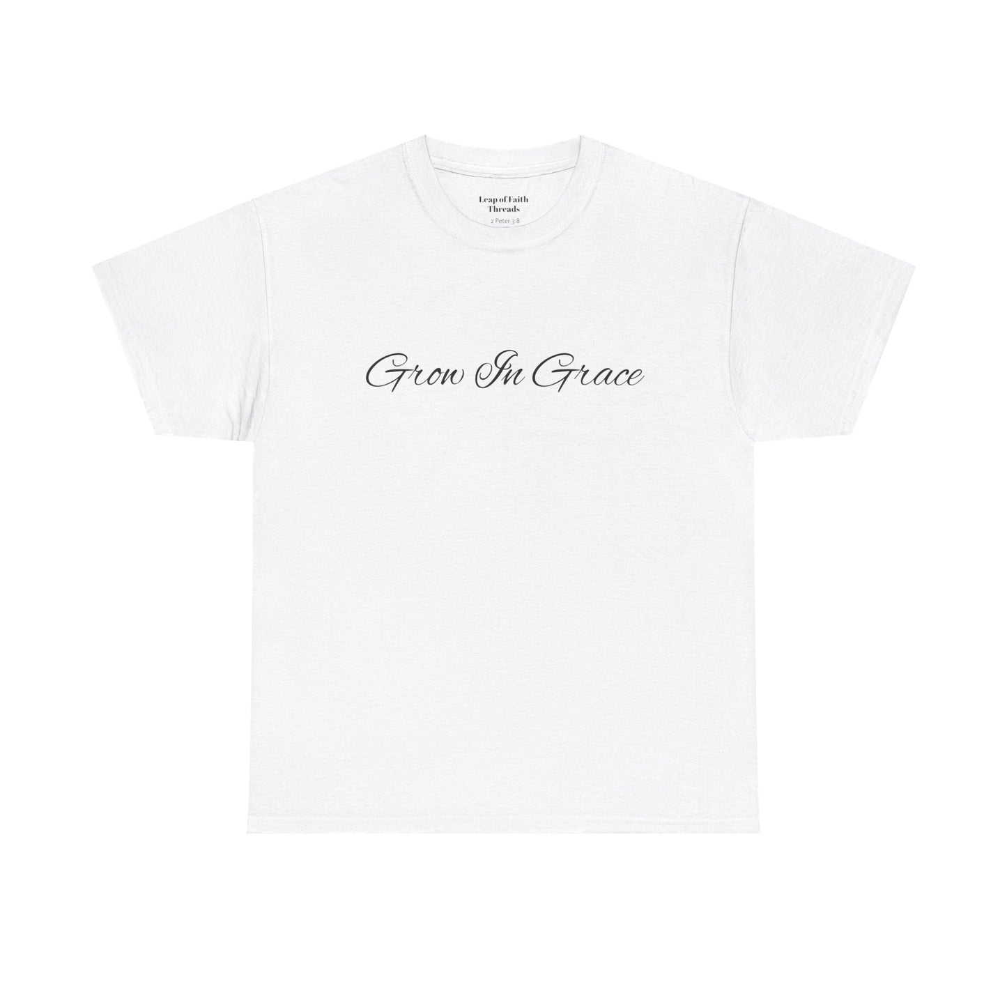 Grow in Grace Floral Scripture Tee – 2 Peter 3:18