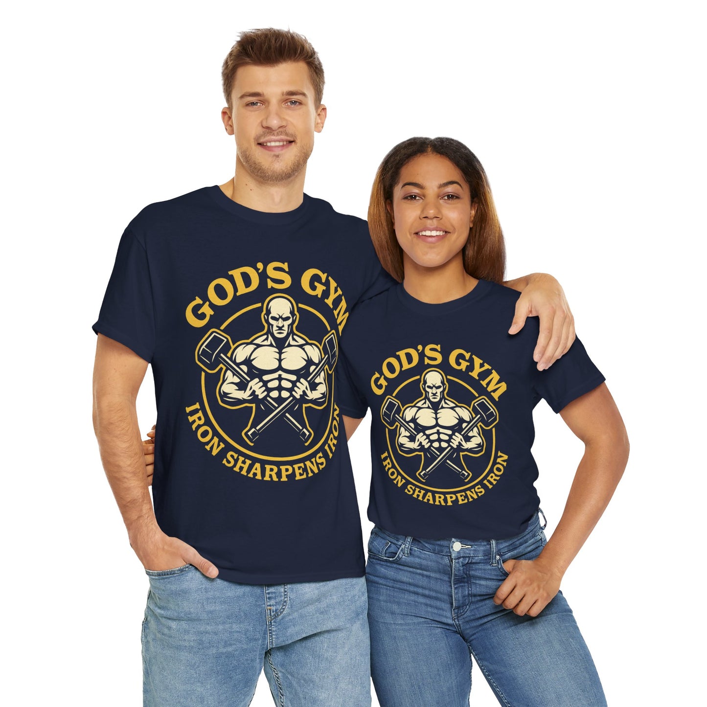 God's Gym - Iron Sharpens Iron Unisex Tee