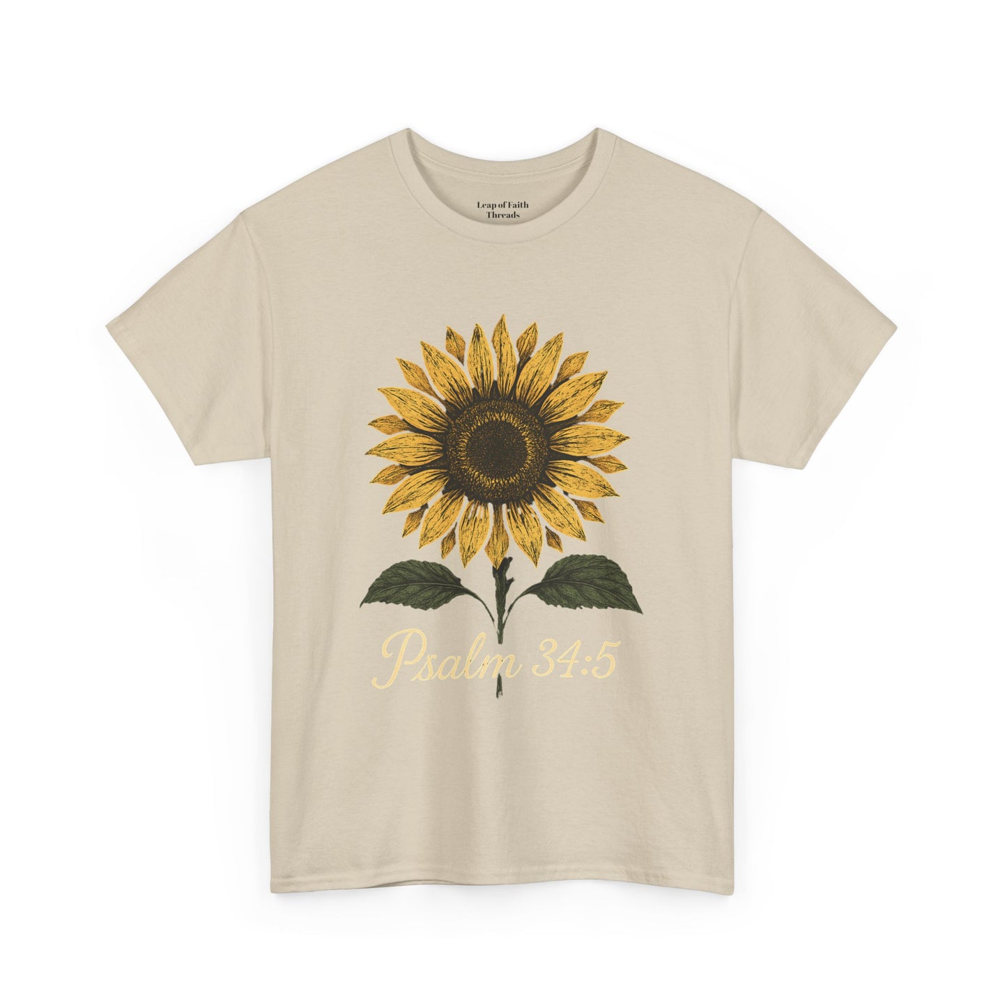 Sunflower Psalm 34:5 Unisex Tee