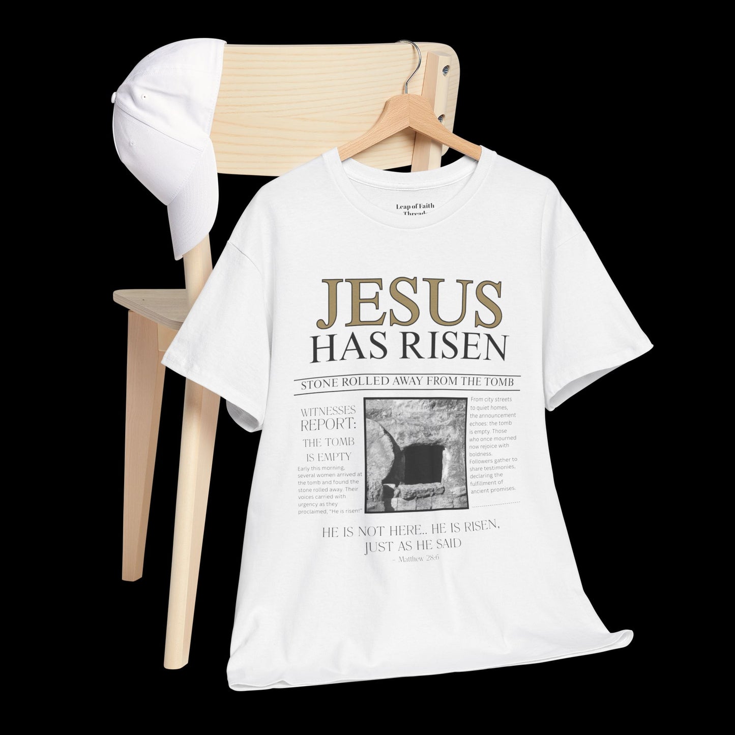 He Has Risen - Newspaper Unisex Tee