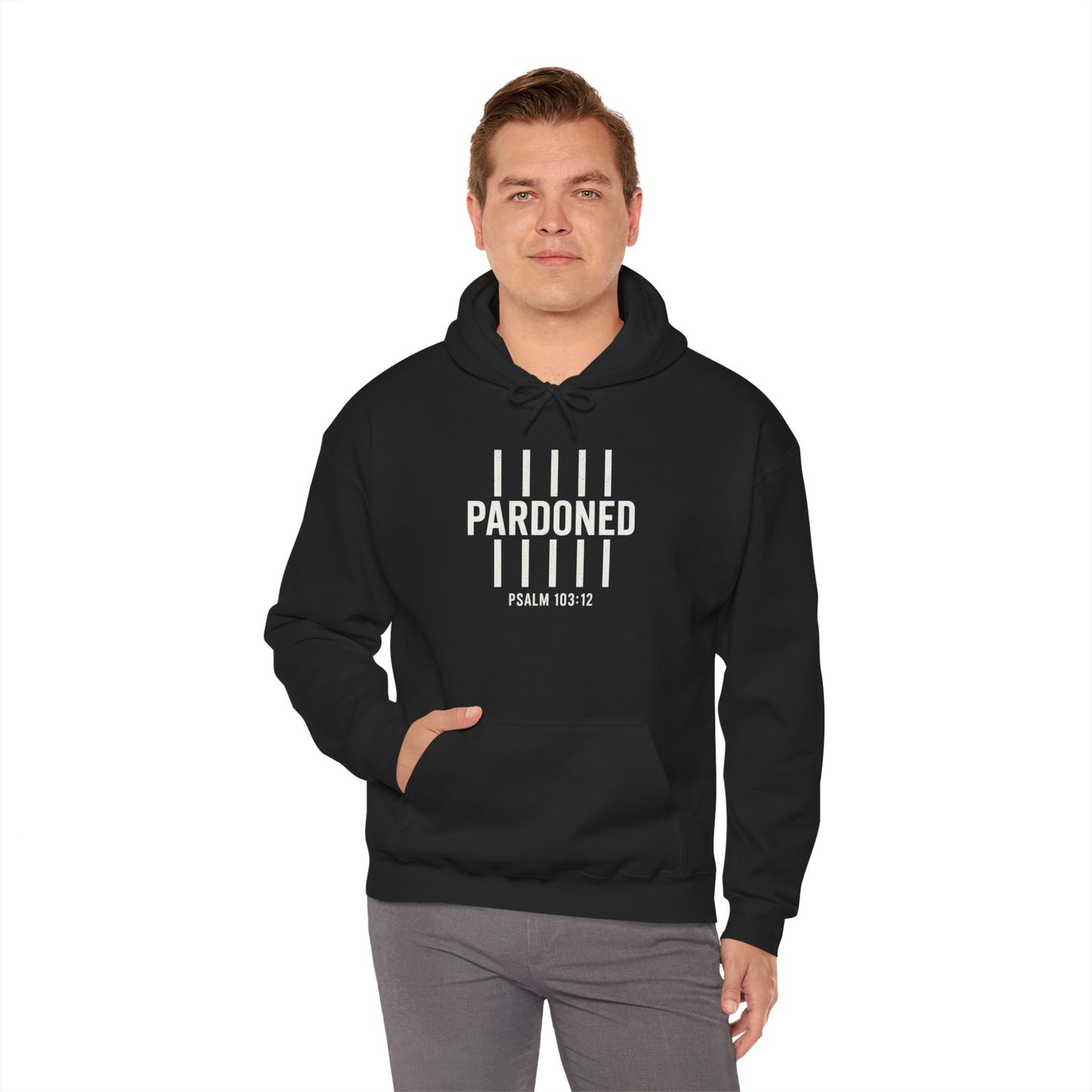 Pardoned Unisex Hoodie Psalm 100:12