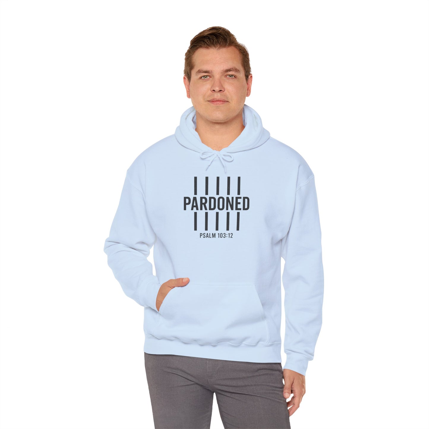Pardoned Unisex Hoodie Psalm 100:12