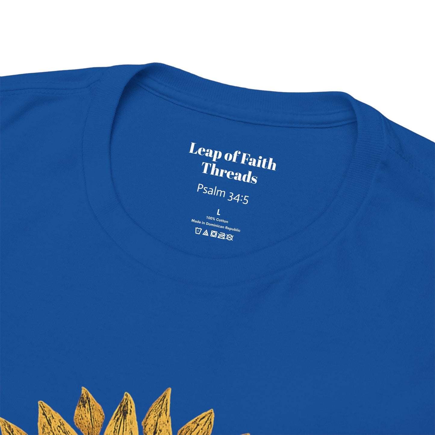 Sunflower Psalm 34:5 Unisex Tee