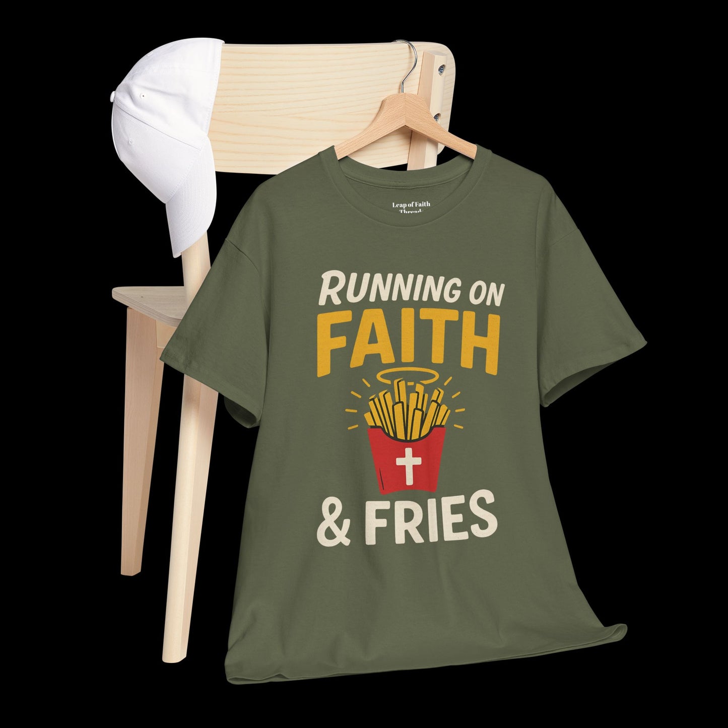 Running on Faith and fries T Shirt