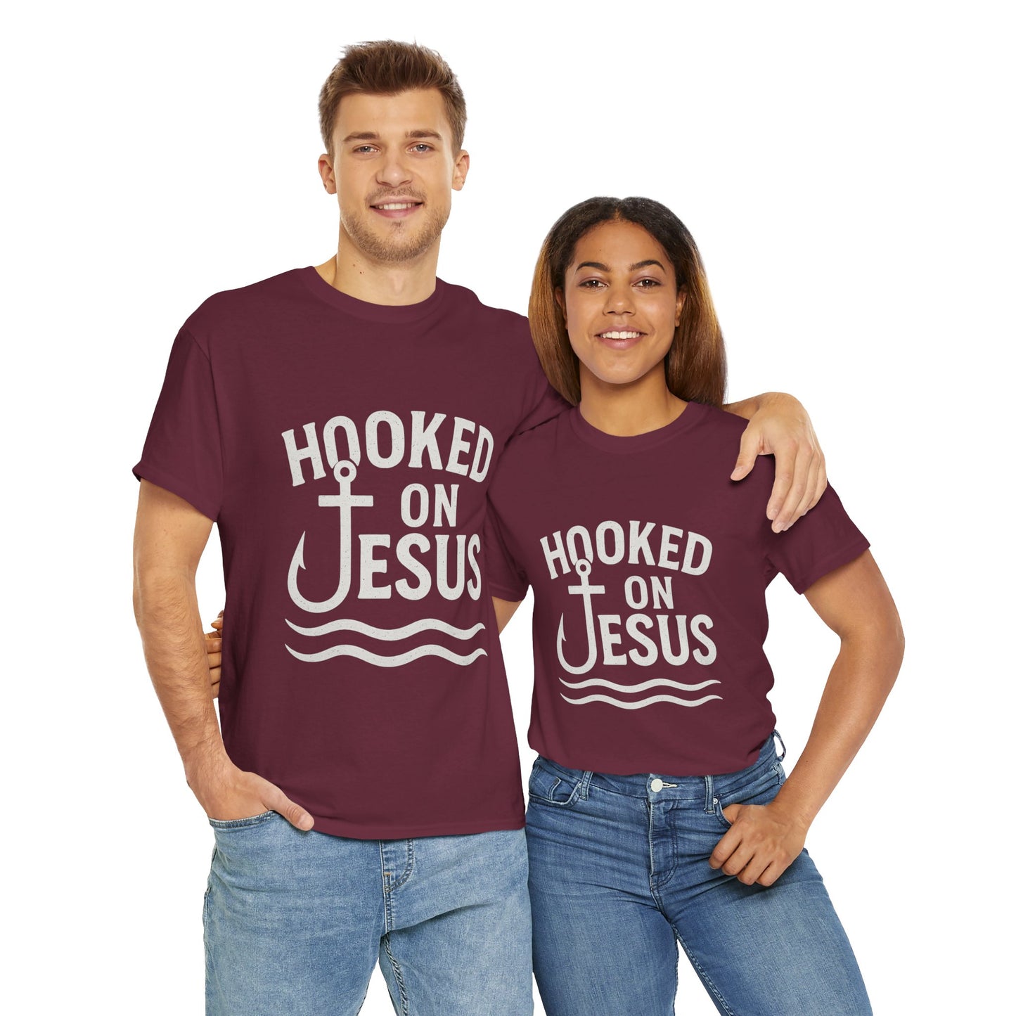 Hooked on Jesus Unisex Tee