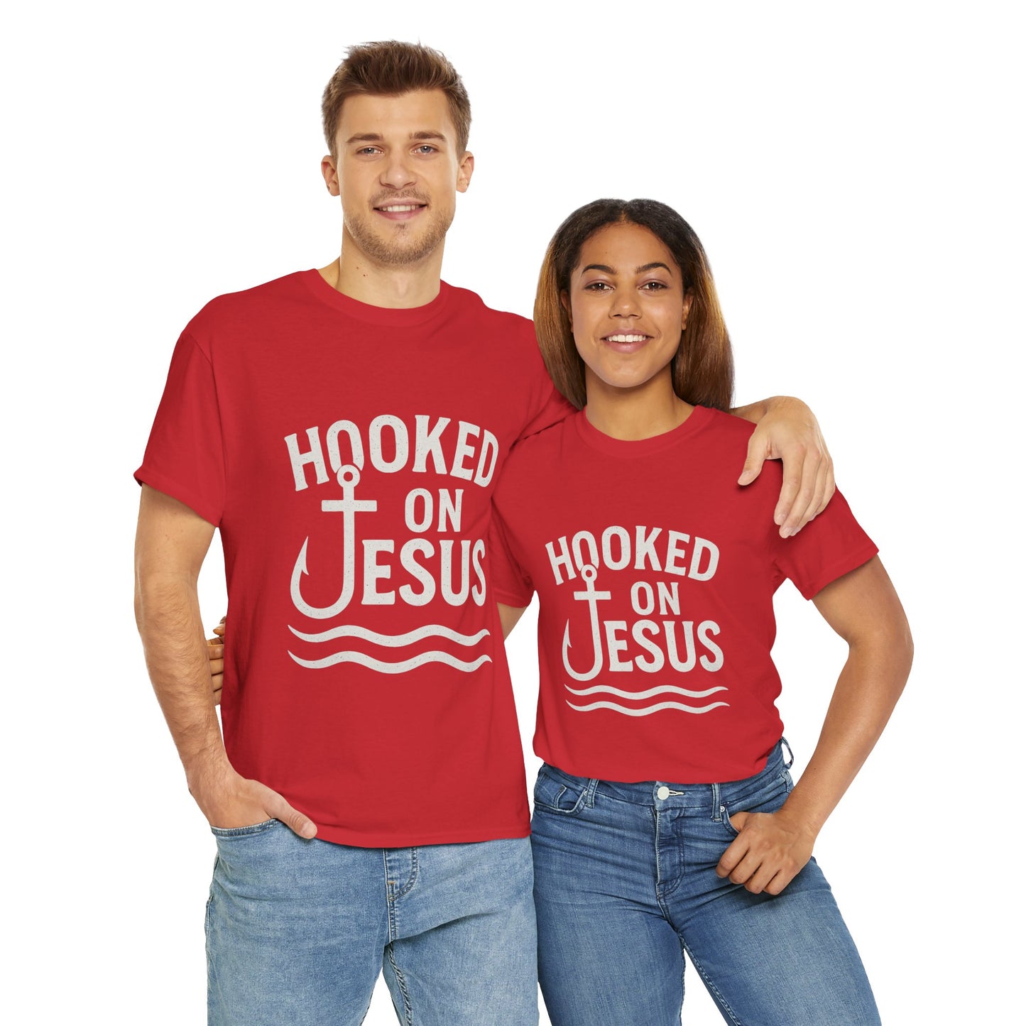 Hooked on Jesus Unisex Tee