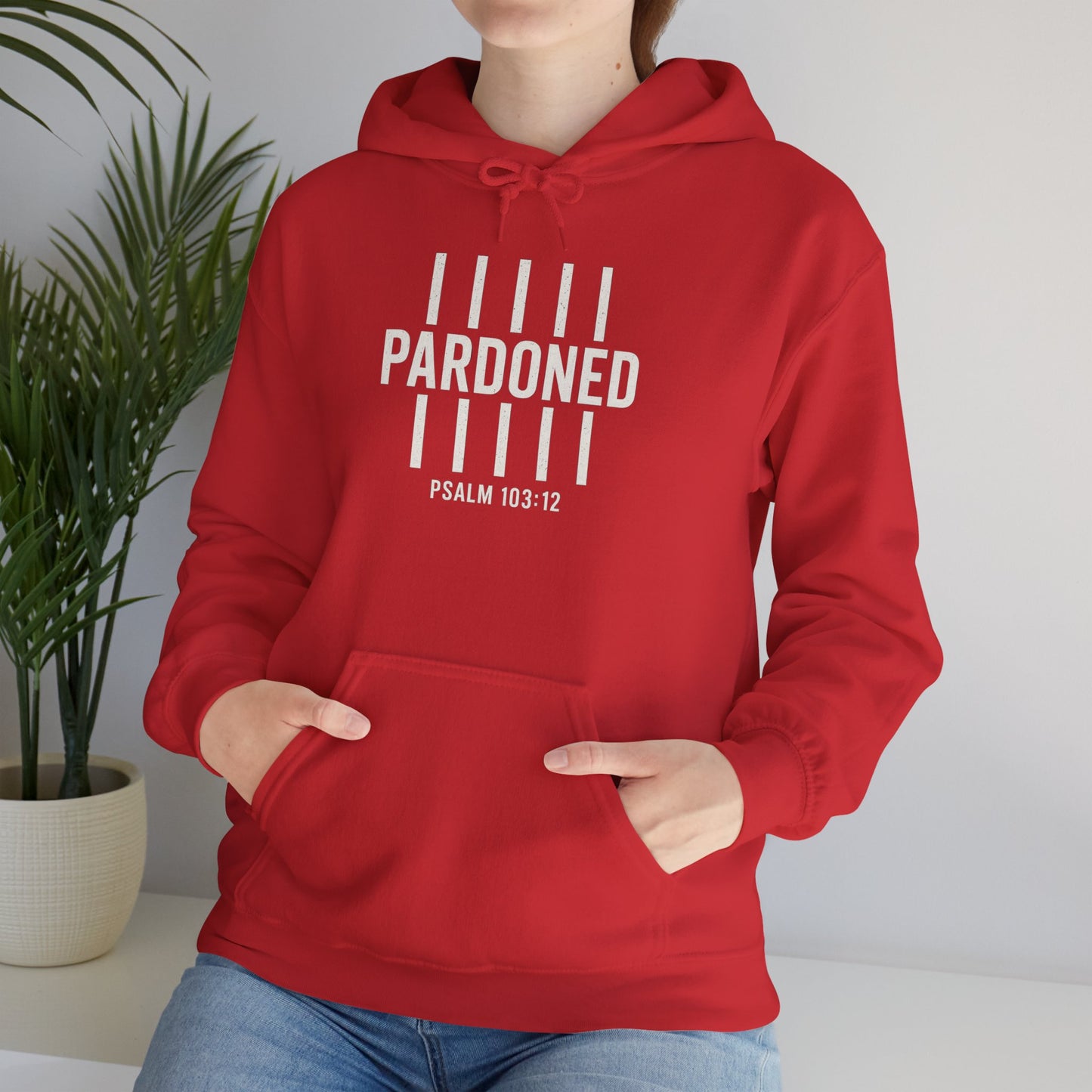 Pardoned Unisex Hoodie Psalm 100:12