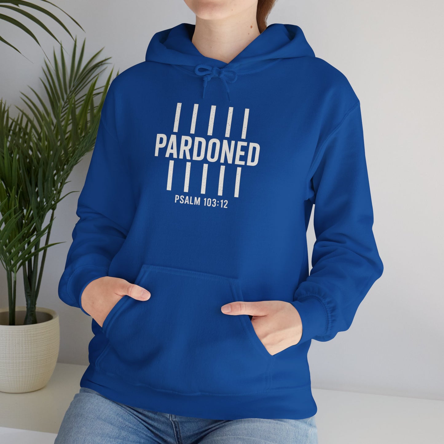 Pardoned Unisex Hoodie Psalm 100:12
