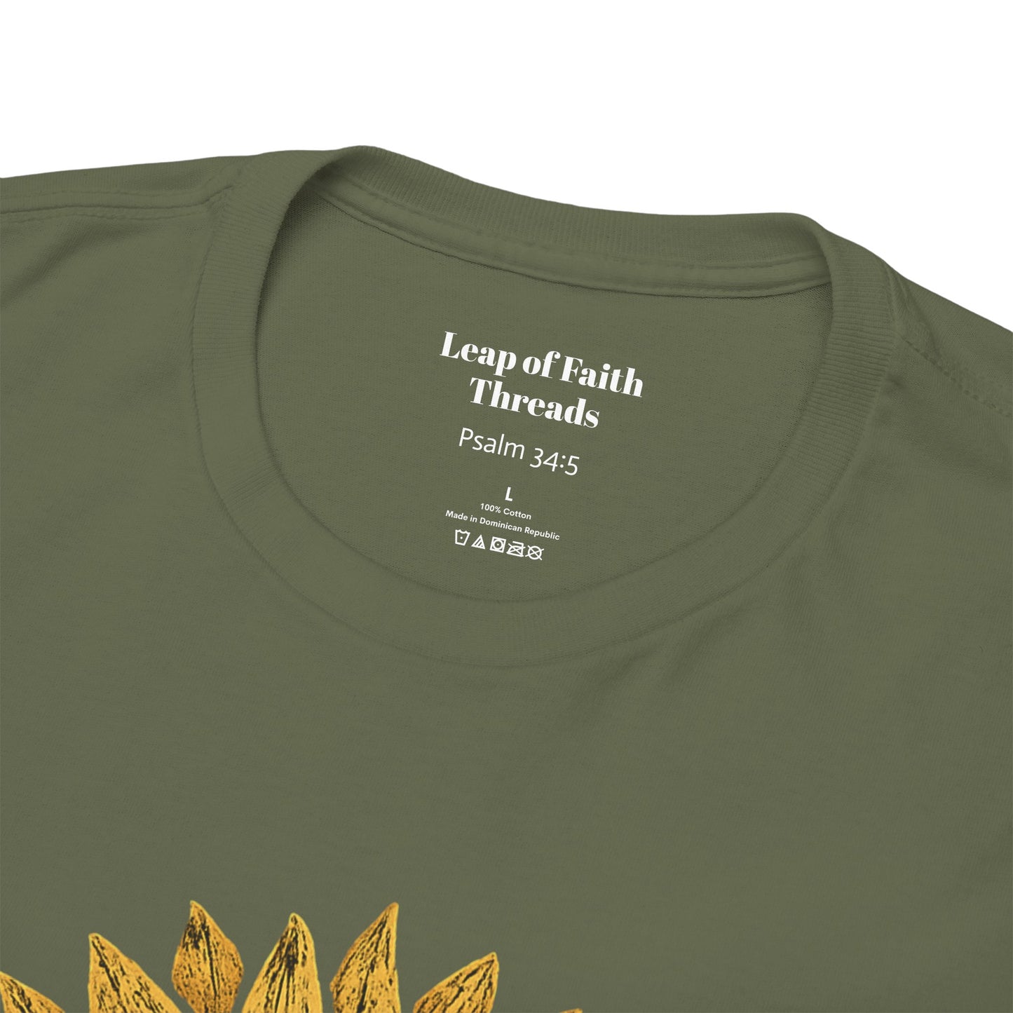 Sunflower Psalm 34:5 Unisex Tee