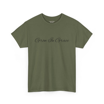 Grow in Grace Floral Scripture Tee – 2 Peter 3:18
