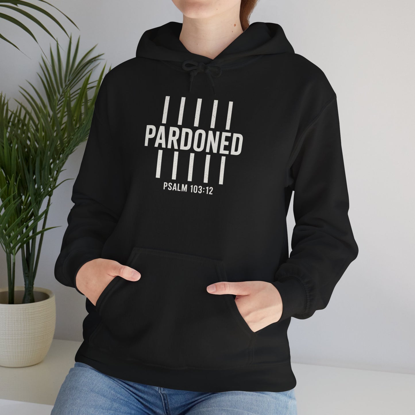 Pardoned Unisex Hoodie Psalm 100:12