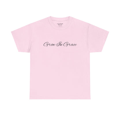 Grow in Grace Floral Scripture Tee – 2 Peter 3:18
