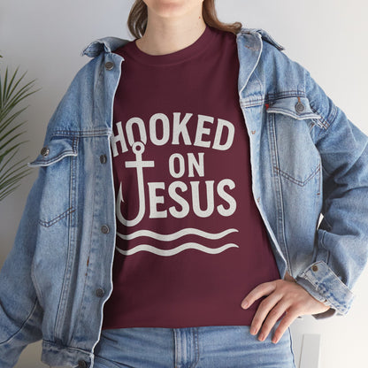 Hooked on Jesus Unisex Tee