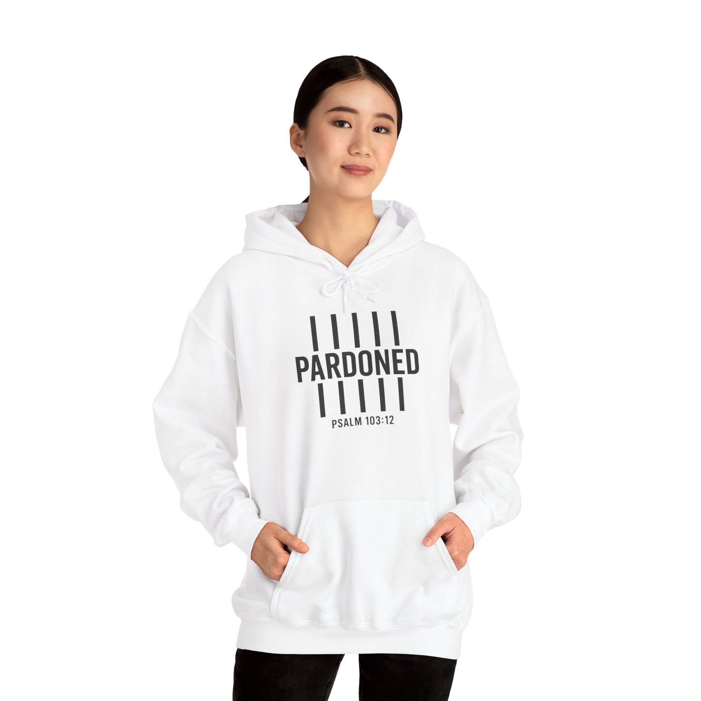 Pardoned Unisex Hoodie Psalm 100:12