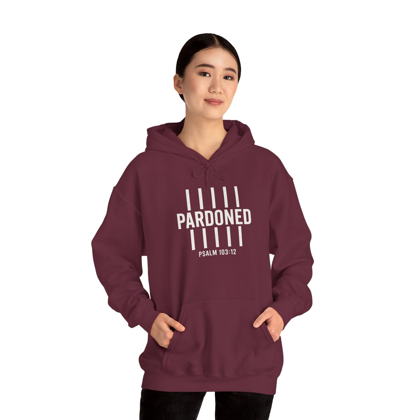 Pardoned Unisex Hoodie Psalm 100:12