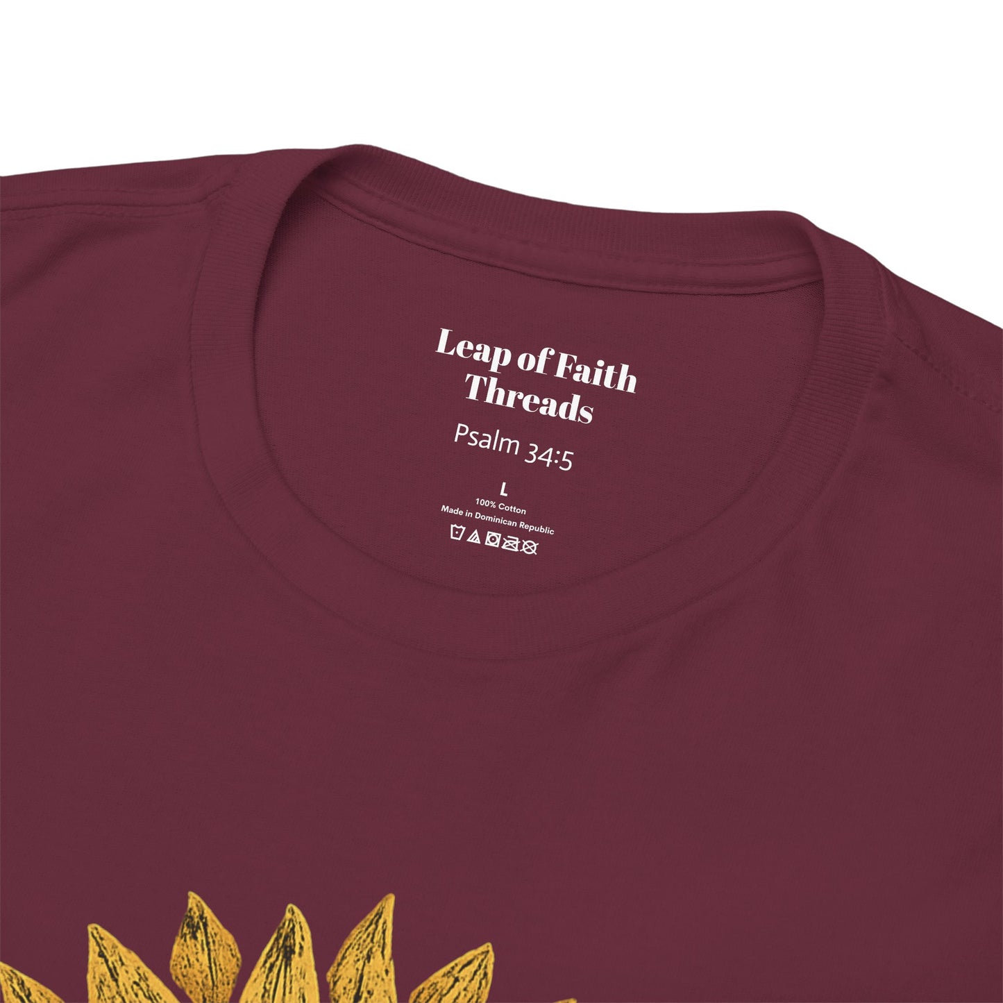 Sunflower Psalm 34:5 Unisex Tee